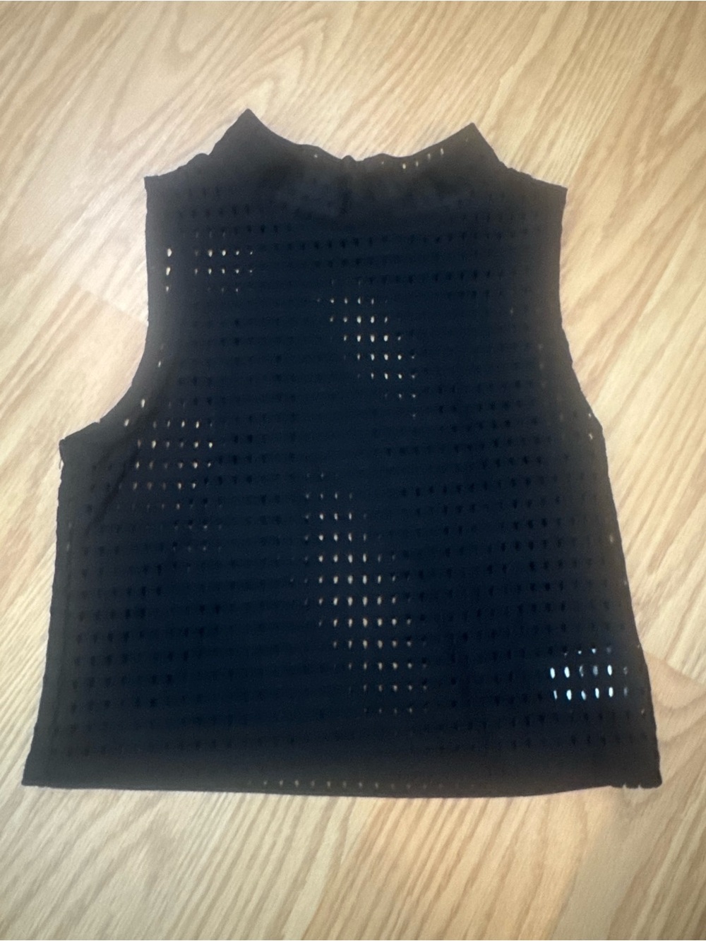 Five Dancewear Black Sleeveless Mesh Crop Top